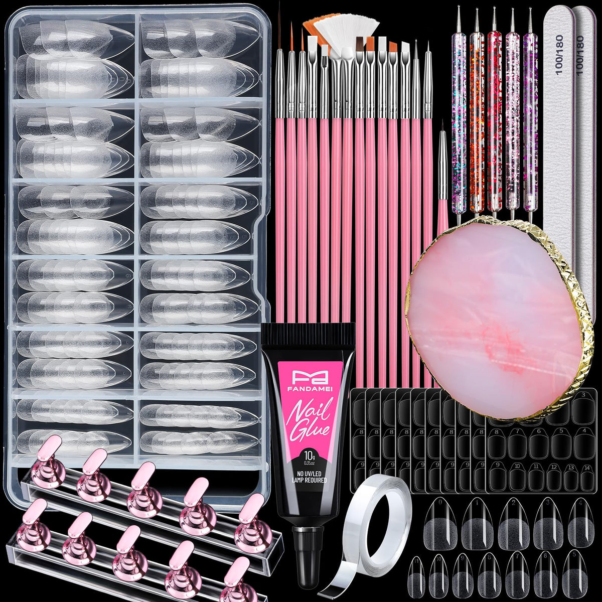 Fandamei front packaging displaying complete nail art kit benefits