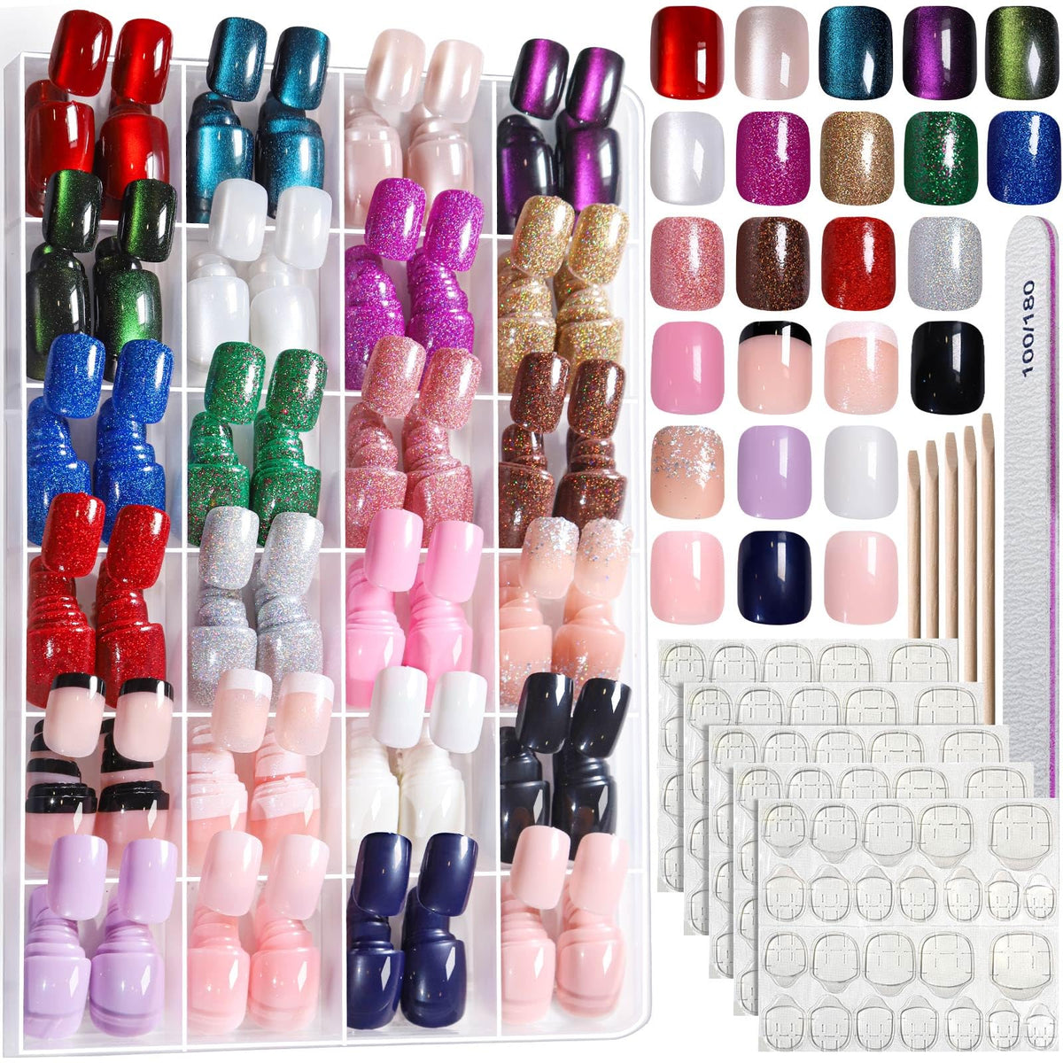 Fandamei front packaging showing 24 color variety and included tools for choice