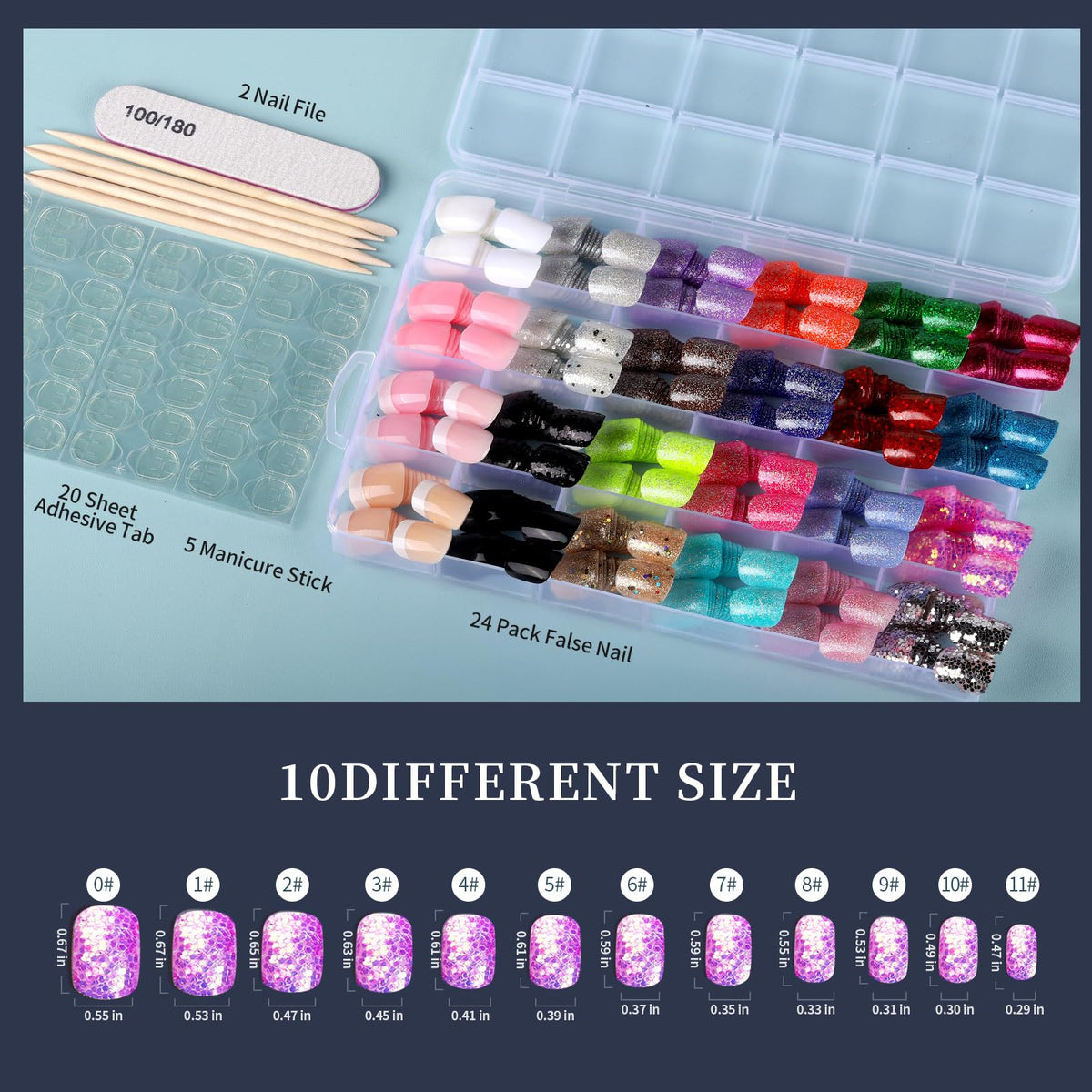 Fandamei storage clip box organized for portable, neat kit storage