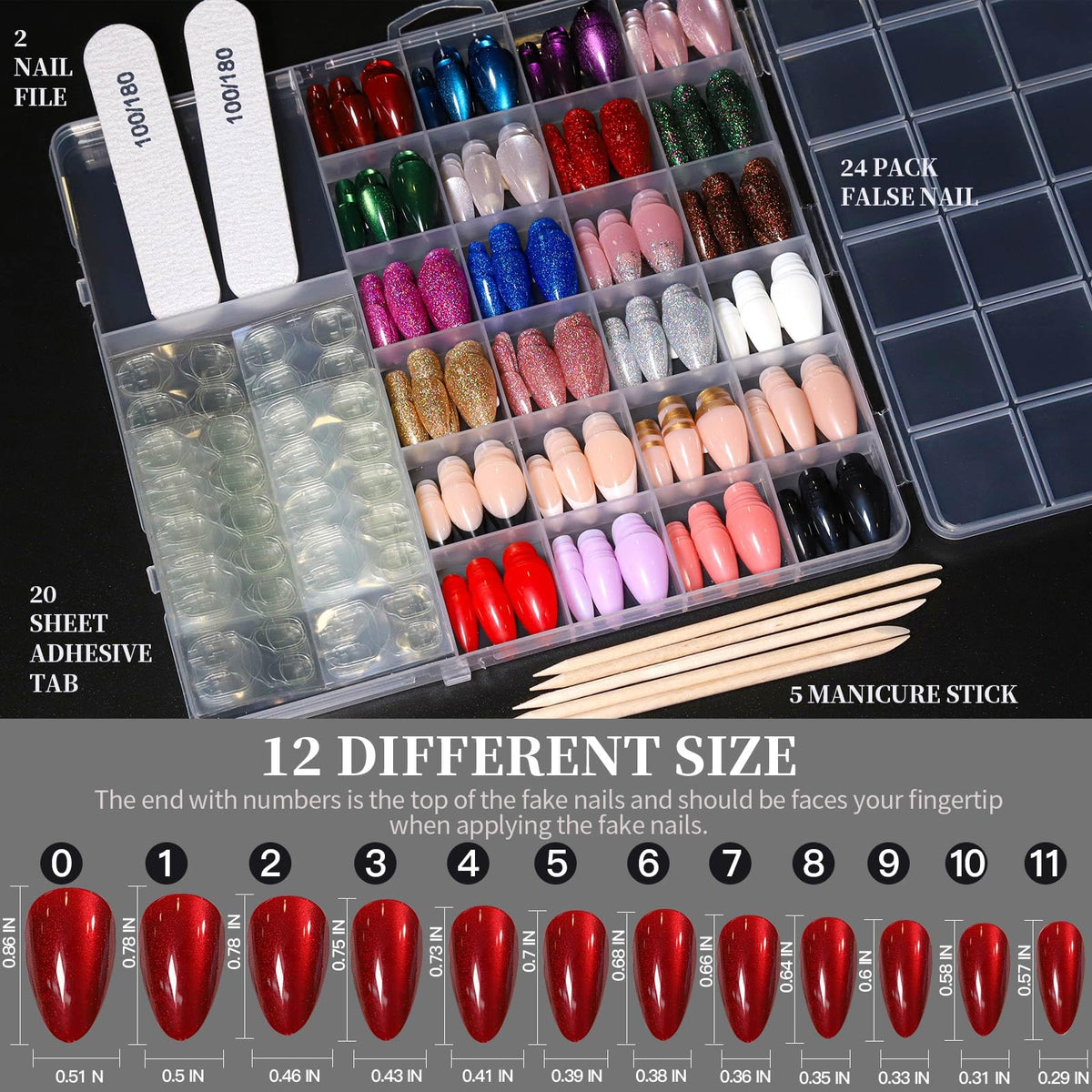 Fandamei clip-on storage box organized for travel and tidy nail storage