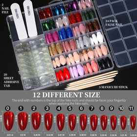 Fandamei clip-on storage box organized for travel and tidy nail storage