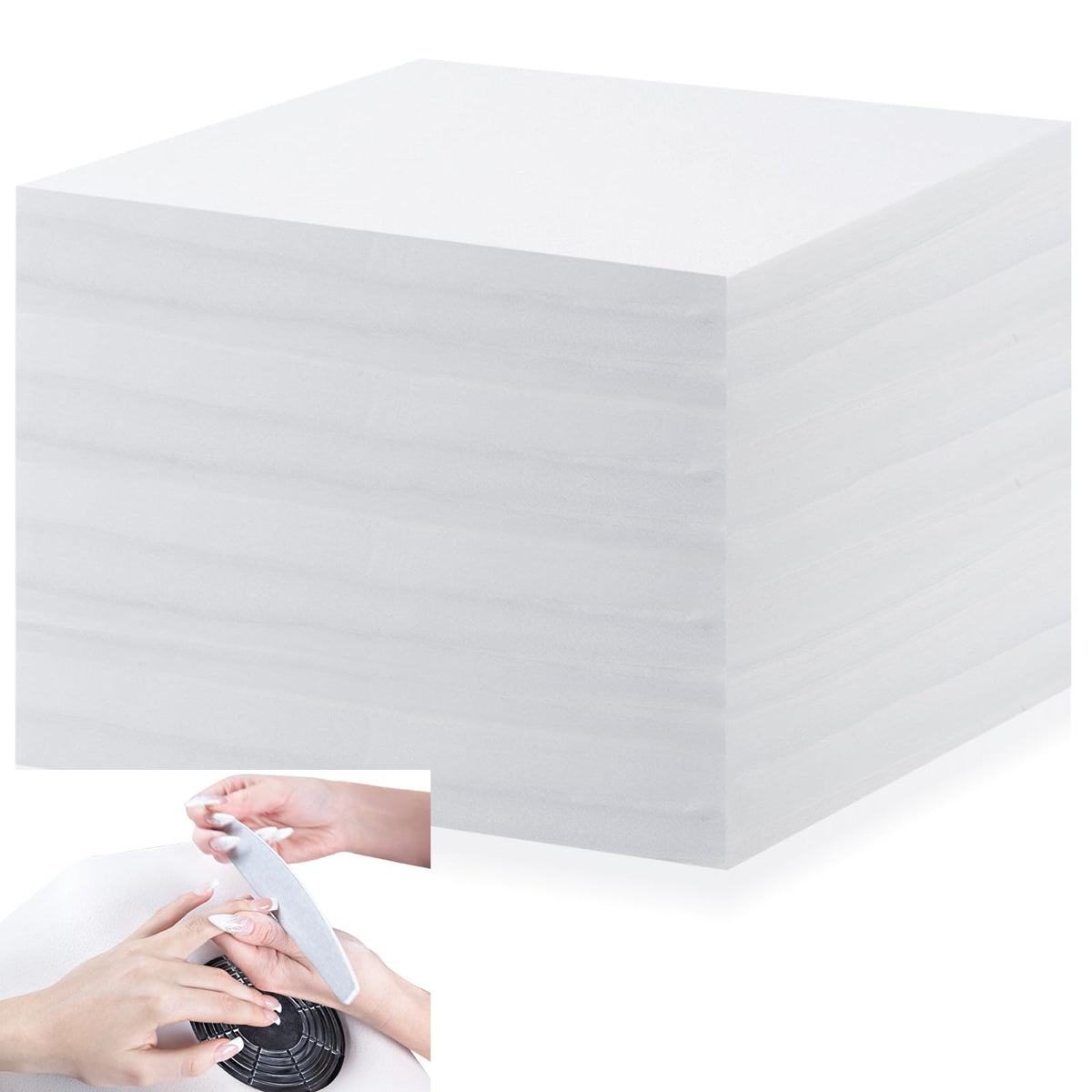 Fanfanwin front packaging showing 400 disposable filter sheets and benefit of bulk supply