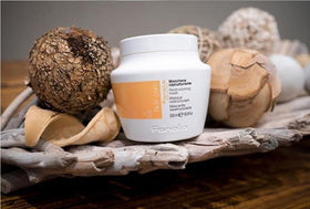 Fanola shampoo and mask side-by-side for scale and coordinated routine benefits