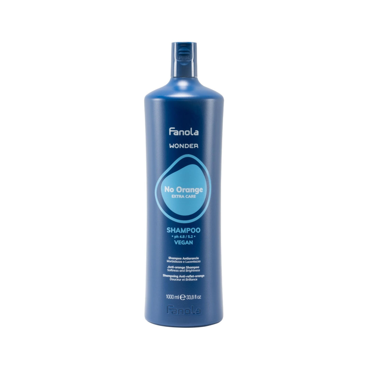 Fanola front bottle showing label and large 33.8 fl oz size benefit