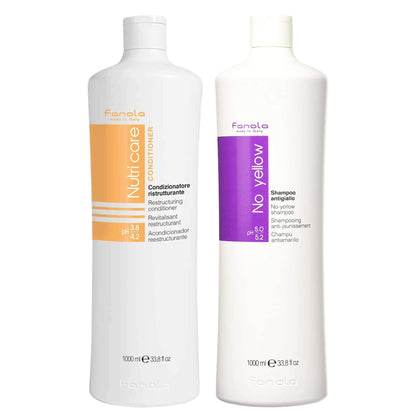 Fanola front packaging showing product duo and professional size benefit quick recognition