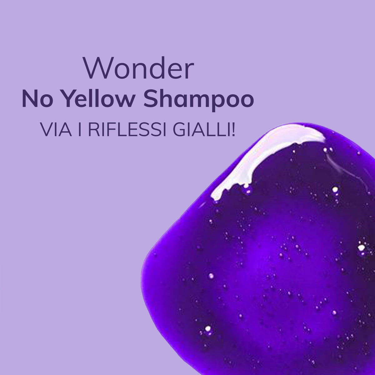 Fanola No Yellow poured texture on palm highlighting pigment-rich formula
