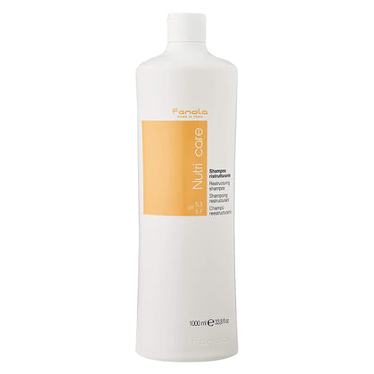 Fanola bottle front view showing product and size, showcasing nourishing formula