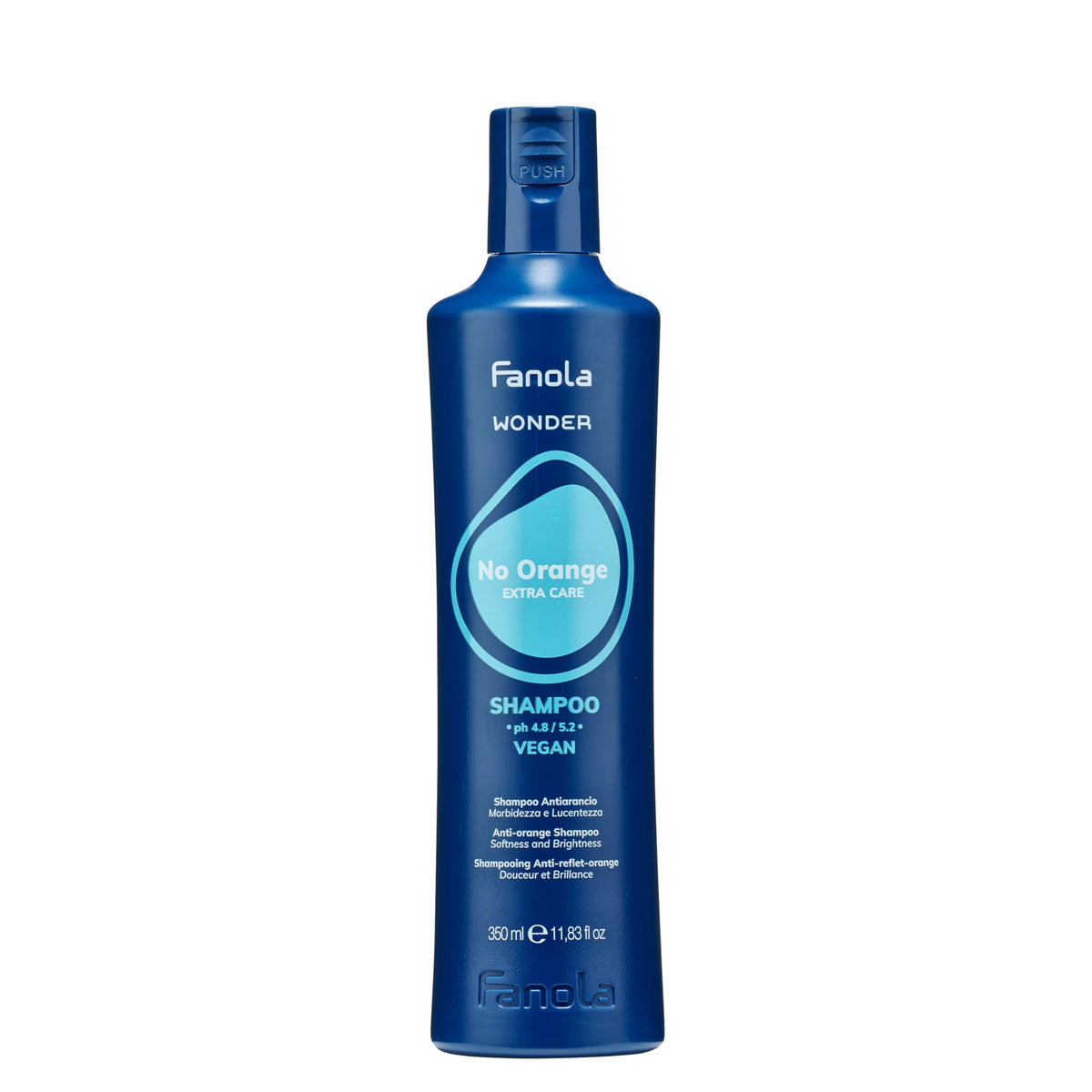 Fanola bottle front view showing label and toning purpose and brand clarity