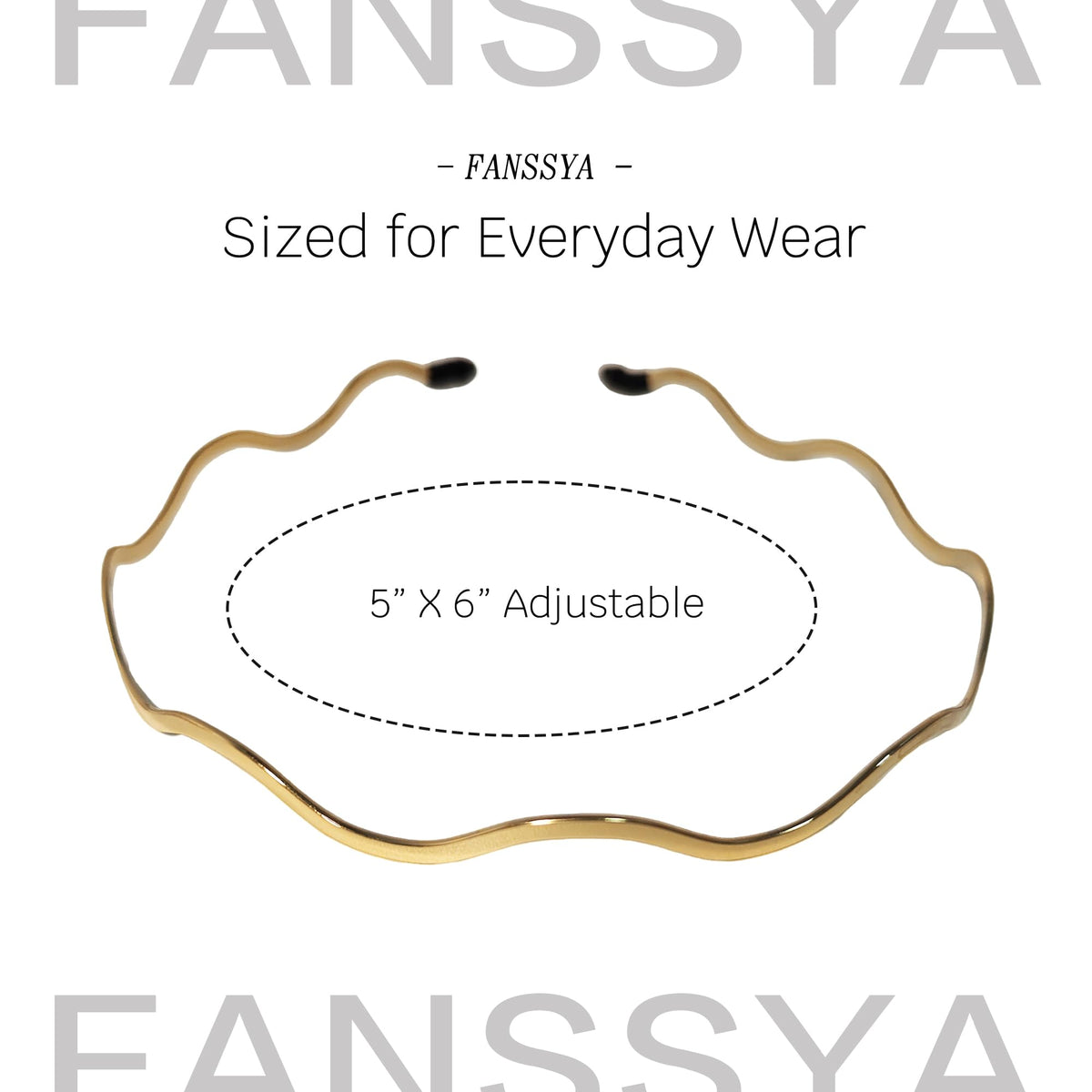 FANSSYA headbands held in hand to show lightweight scale
