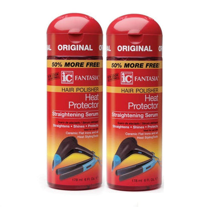Fantasia front bottle image showing product packaging and polished shine benefits