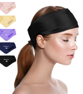 FANTASTIC HOUSE headband front view showing adjustable Velcro and neat finish for comfy hold