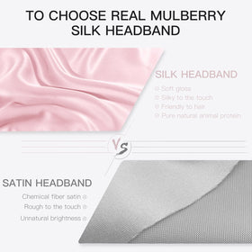 FANTASTIC HOUSE headband beside a hand showing full 29.5 inch length