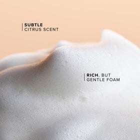 Farmacy foam applied to hand demonstrating gentle application and quick 30-second action