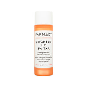 Farmacy front packaging showing clean bottle and brightening benefits