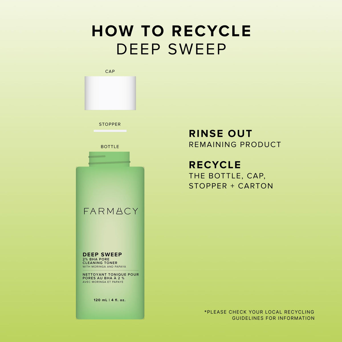 Farmacy Deep Sweep held in hand for size comparison and travel-friendly benefit