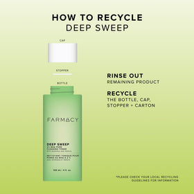 Farmacy label close-up showing ingredients list and clean formulation details