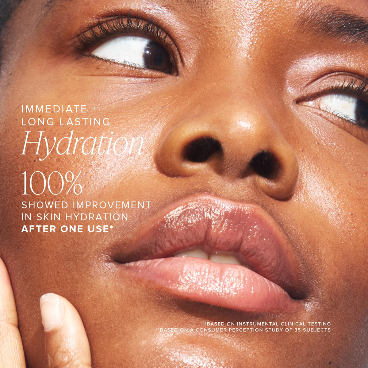 Farmacy Filling Good with hyaluronic acid and vegan peptides ingredients visual benefits