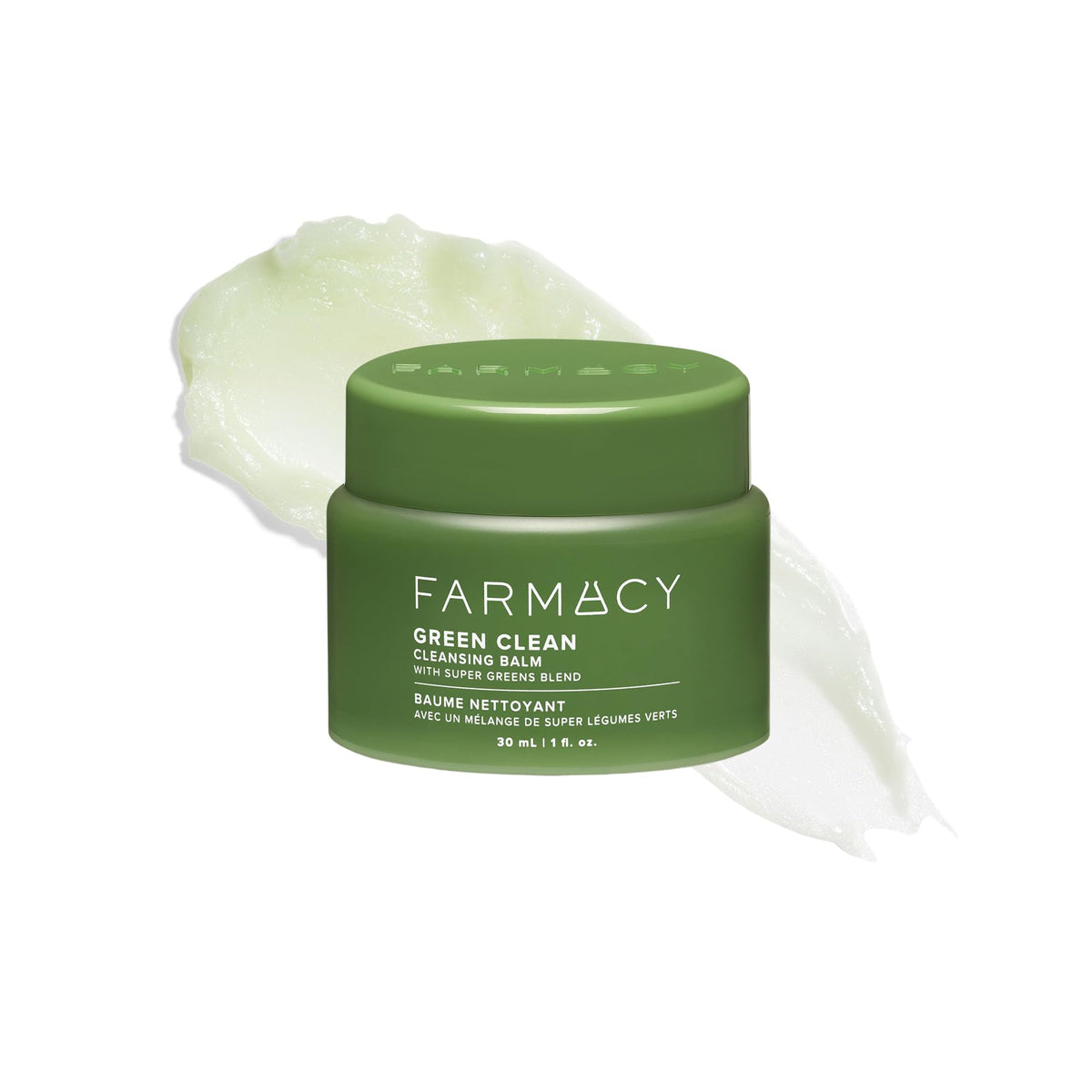 Farmacy jar front packaging showing brand and compact 30ml size benefit