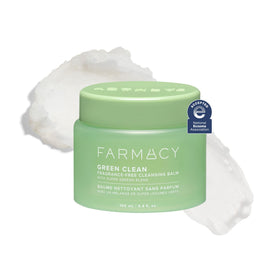 Farmacy Green Clean front jar showing packaging and gentle cleanser benefit