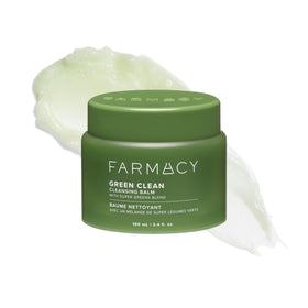 Farmacy front jar showing Green Clean balm for easy identification and gentle removal