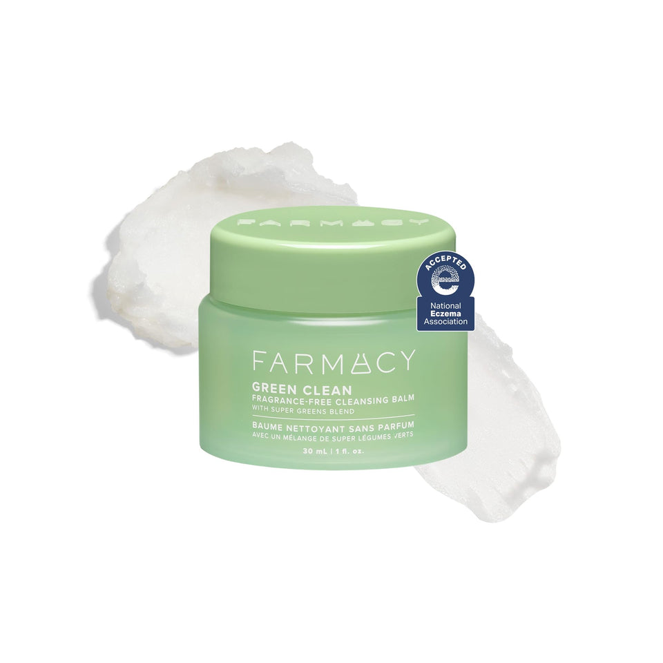 Farmacy front packaging showing product name and compact jar — gentle removal