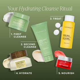 Farmacy Green Clean label closeup showing clean formula and ingredient transparency benefit