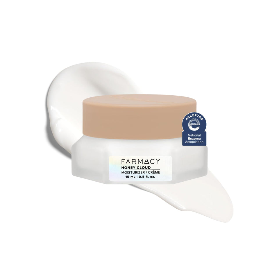Farmacy jar front view highlighting brand and lightweight hydration benefit