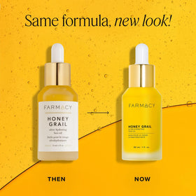 Farmacy Honey Grail dropper pouring oil for precise application and controlled glow