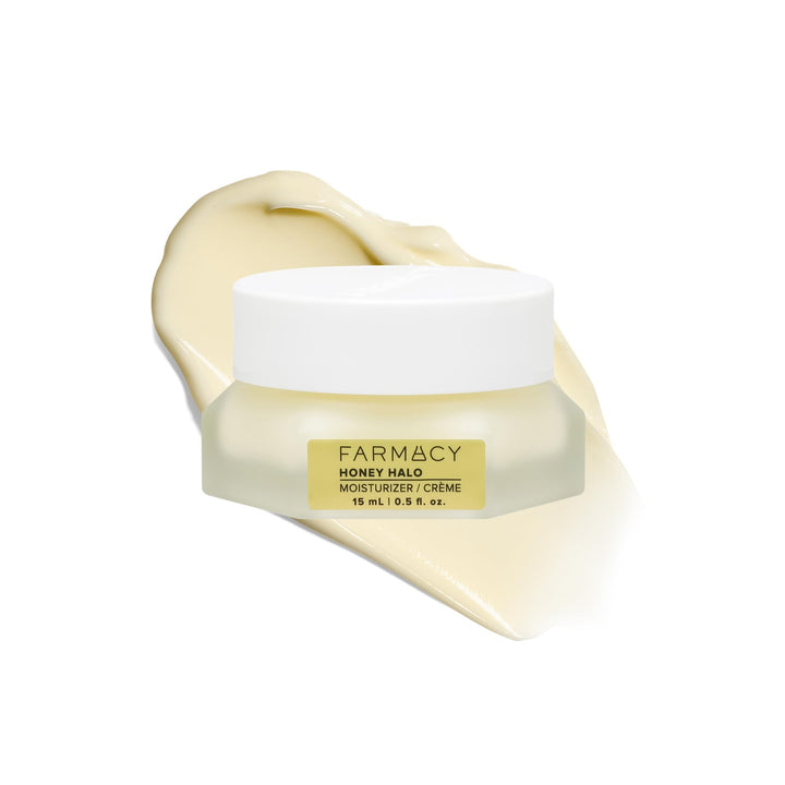 Farmacy front packaging showing jar and label with hydrating benefit