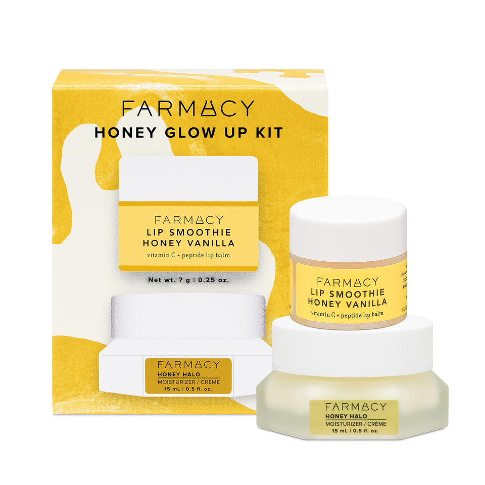 Farmacy Honey Halo front packaging showing product benefits and glow