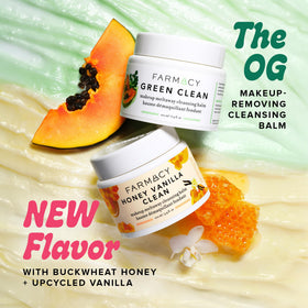 Farmacy emulsified milky texture after adding water for rinseable cleansing