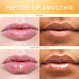 Farmacy texture swipe of balm showing glossy finish and smoothness
