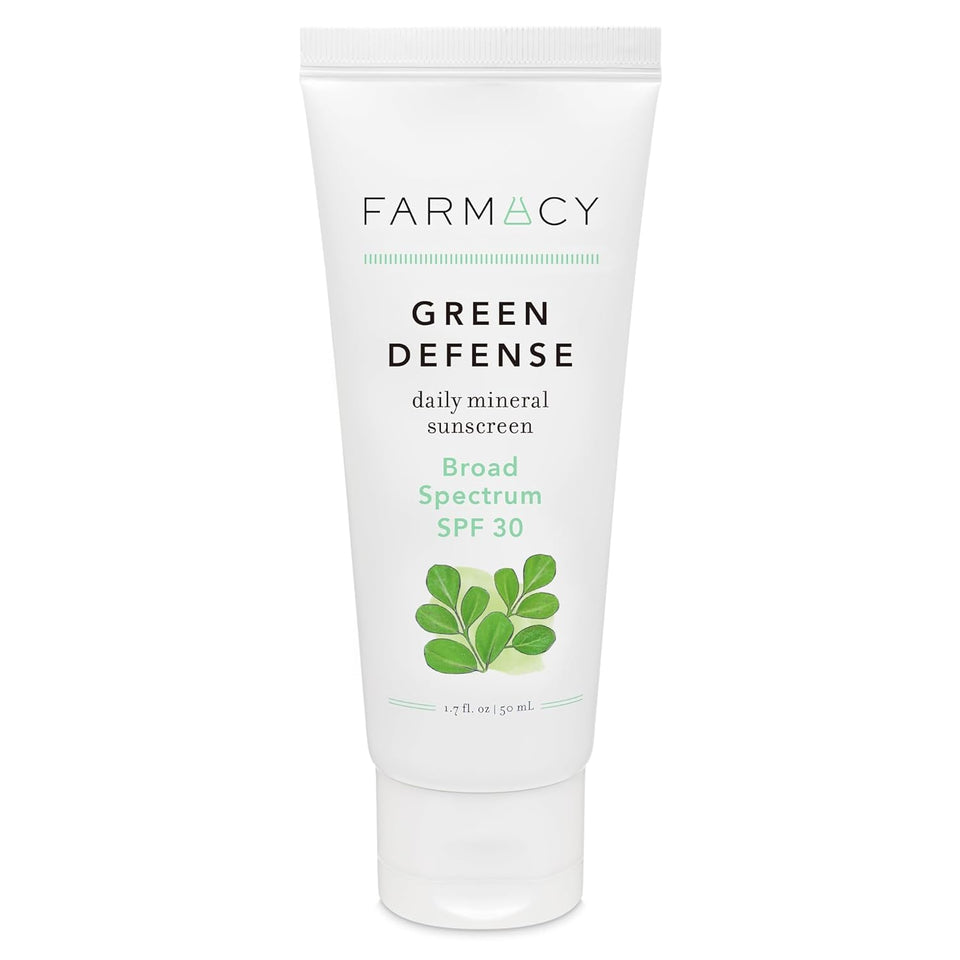 Farmacy mineral face sunscreen tube front view shows product label and size