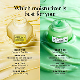 Farmacy moisturizer swatched on skin showing smooth finish
