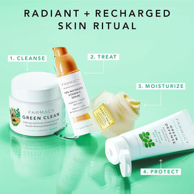 Farmacy sunscreen on multiple skin tones showing minimal white cast advantage