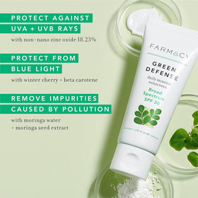 Farmacy sunscreen creamy texture close-up demonstrates quick absorption benefit