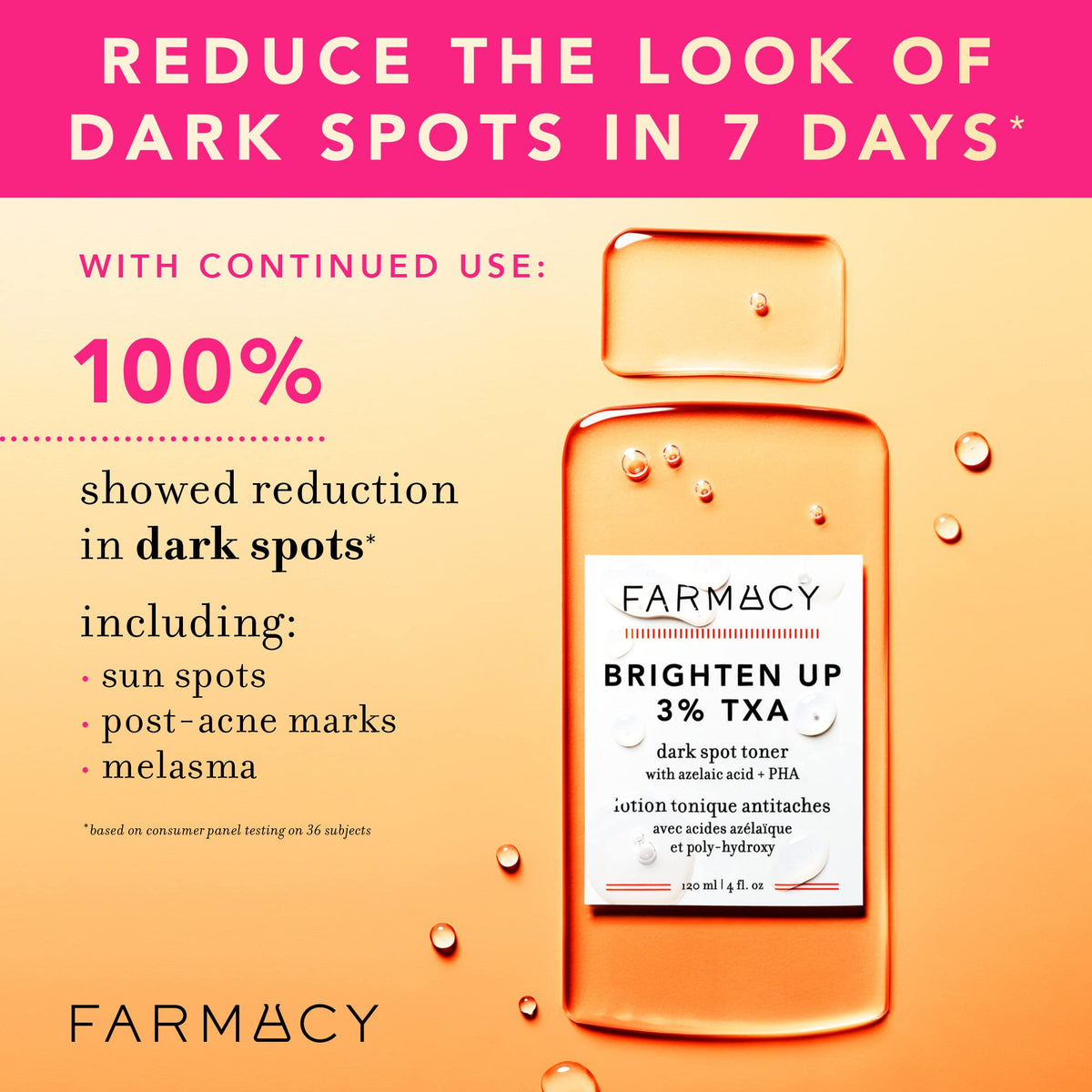Farmacy toner texture close-up highlighting gentle hydration benefit