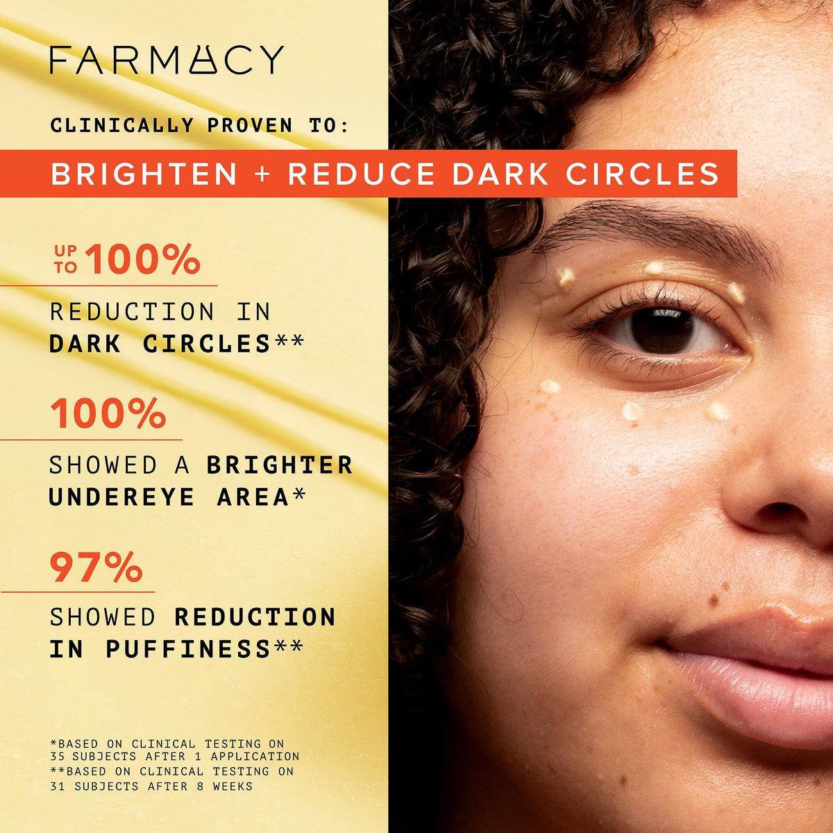 Farmacy product dabbed on hand demonstrating lightweight absorption