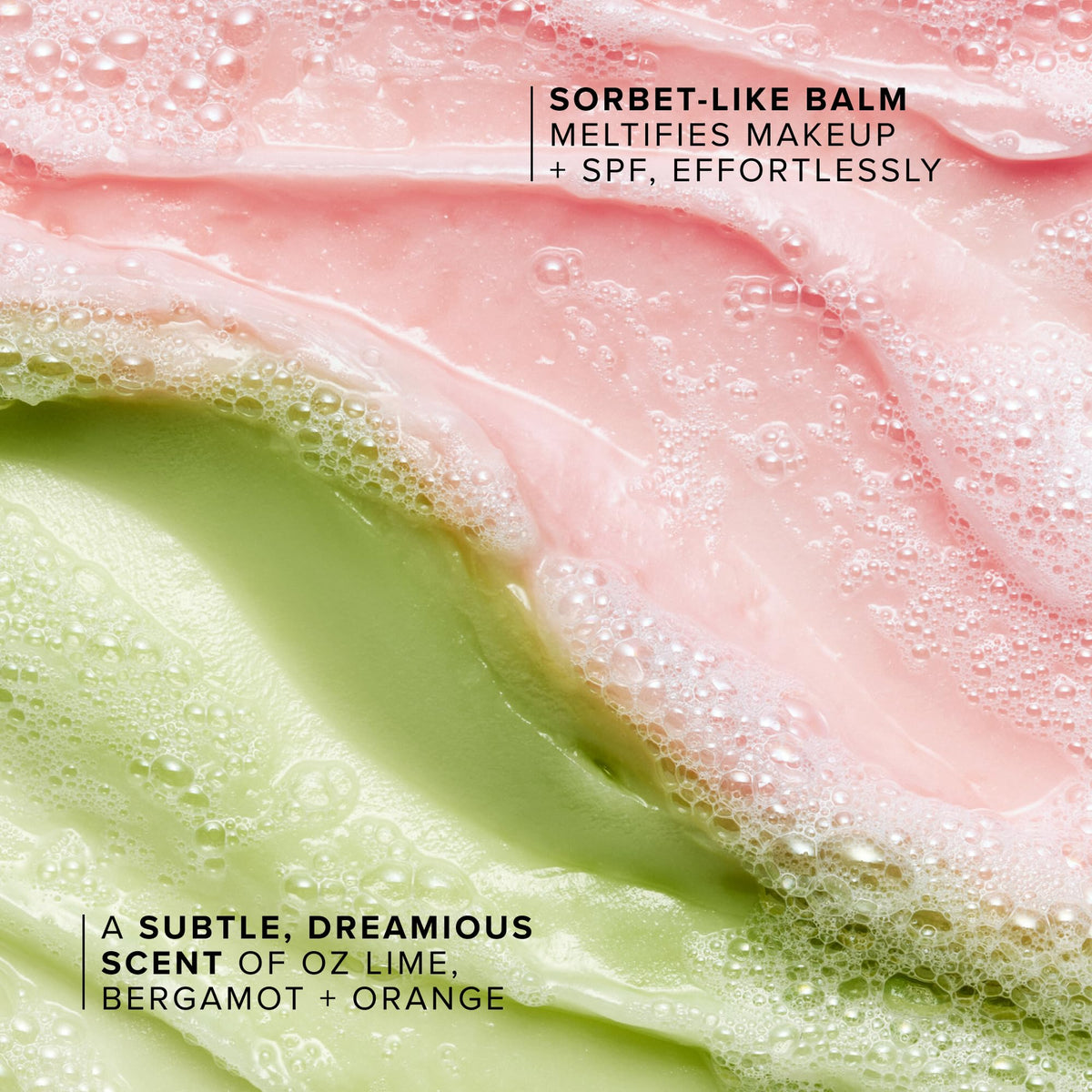 Farmacy close-up ingredients label highlighting moringa and papaya for gentle cleansing
