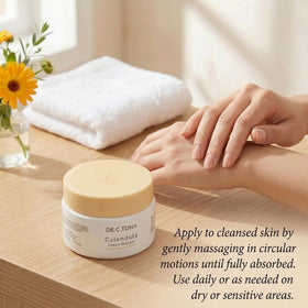 FARMASi ingredient label highlighting calendula and botanical oils benefits