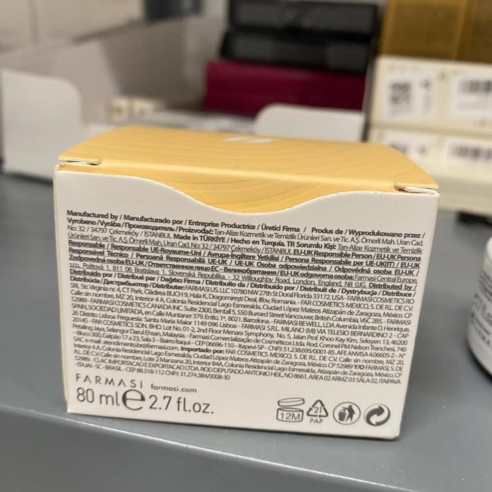 FARMASi on a bathroom shelf in a lifestyle scene promoting daily routine