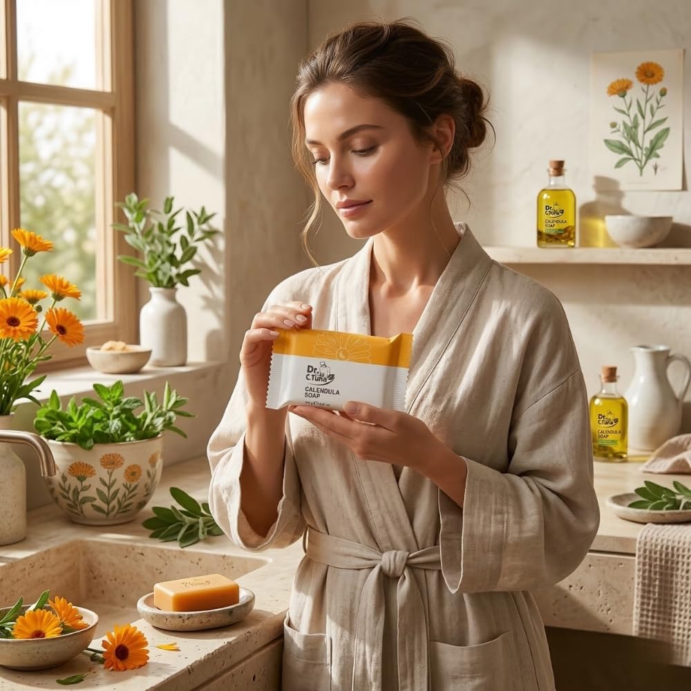 FARMASi soap in hand producing soft foam for gentle cleansing