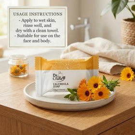 FARMASi label detailing calendula oil and chamomile extract