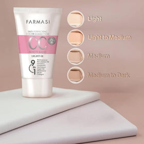FARMASi applied with fingertips demonstrating easy blending and natural result