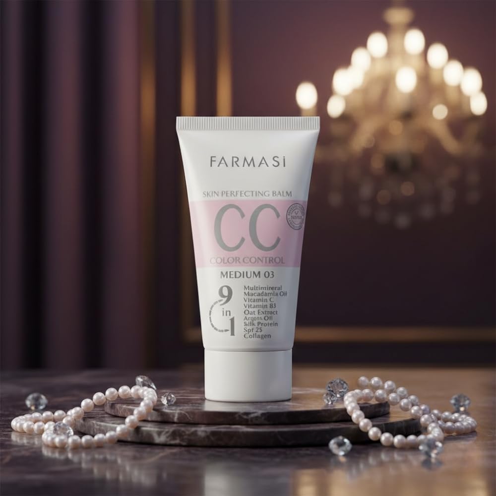 FARMASi in-use morning routine photo applying cream for lightweight daily wear
