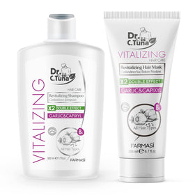 FARMASI front packaging of shampoo showing product identity and benefits
