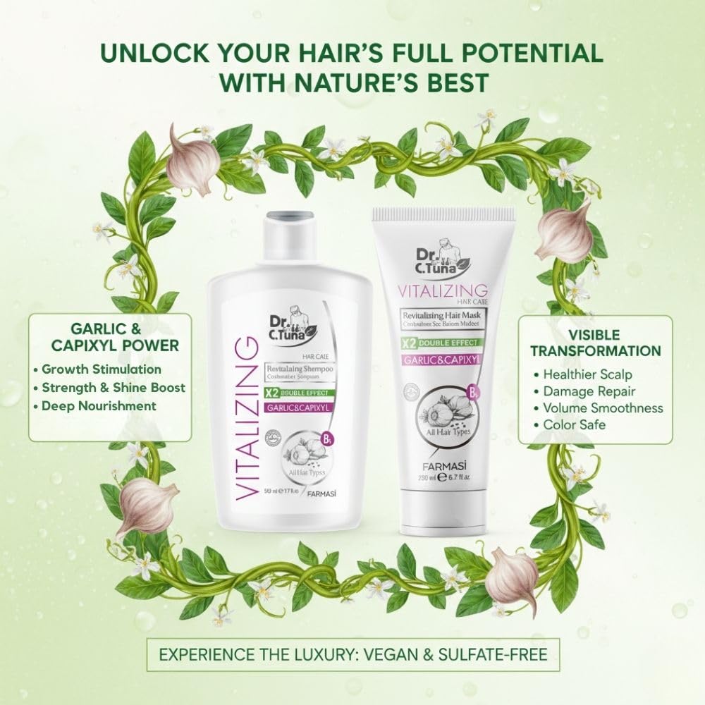 FARMASI hair mask cream on spoon showing rich hydration and smoothing benefit