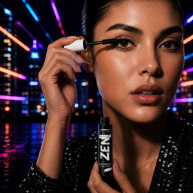 FARMASi mascara texture swatch illustrating buildable pigment and smooth finish