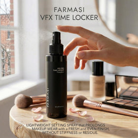 FARMASI label detail highlighting ingredient-free claim and gentle formula