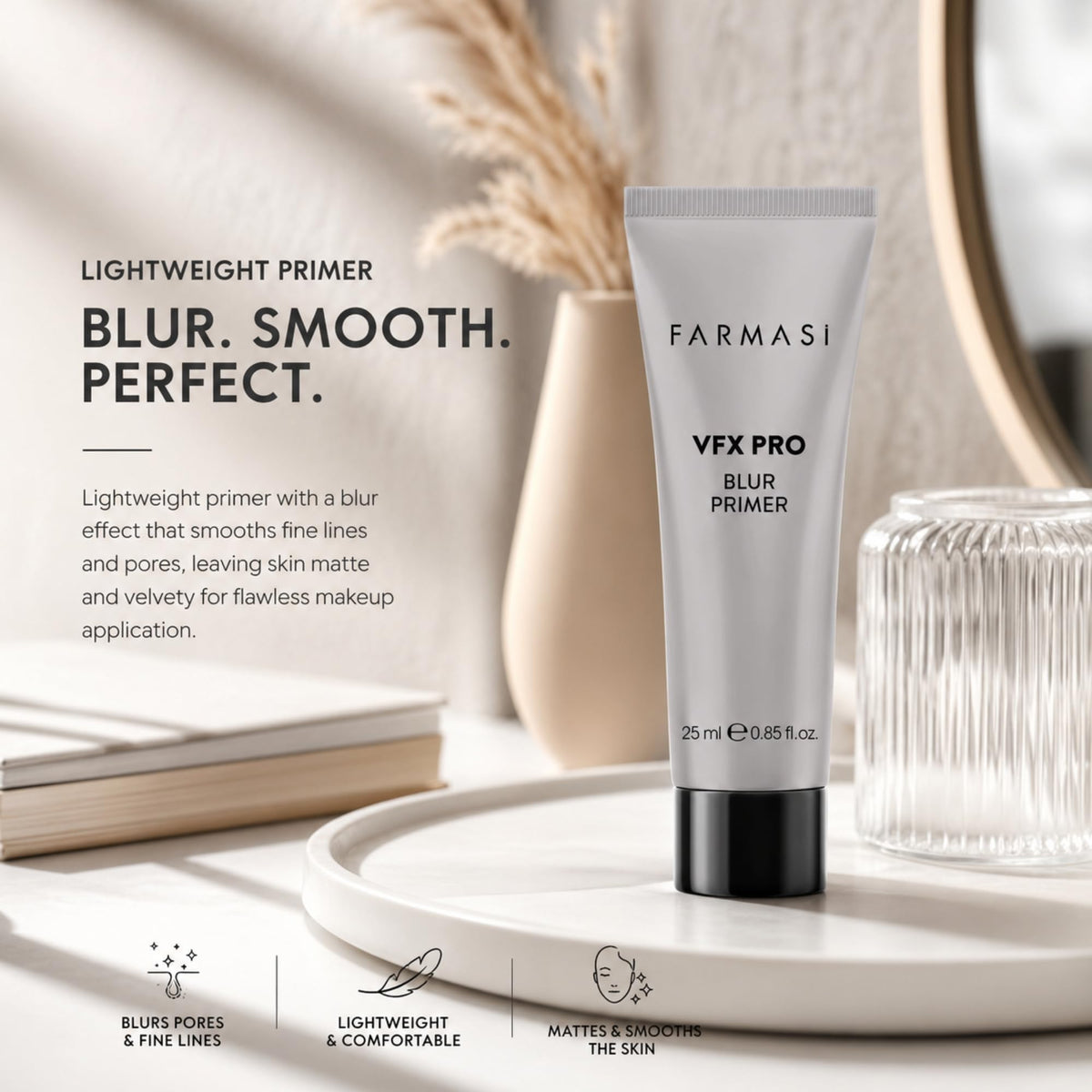 FARMASi VFX Pro Blur with vitamin E illustration for skin comfort